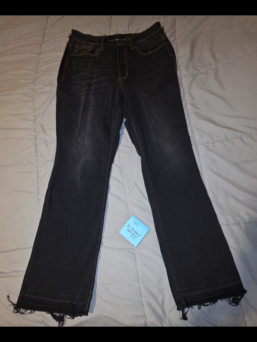 Judy Blue Black Slim Bootcut Jeans Size 14W